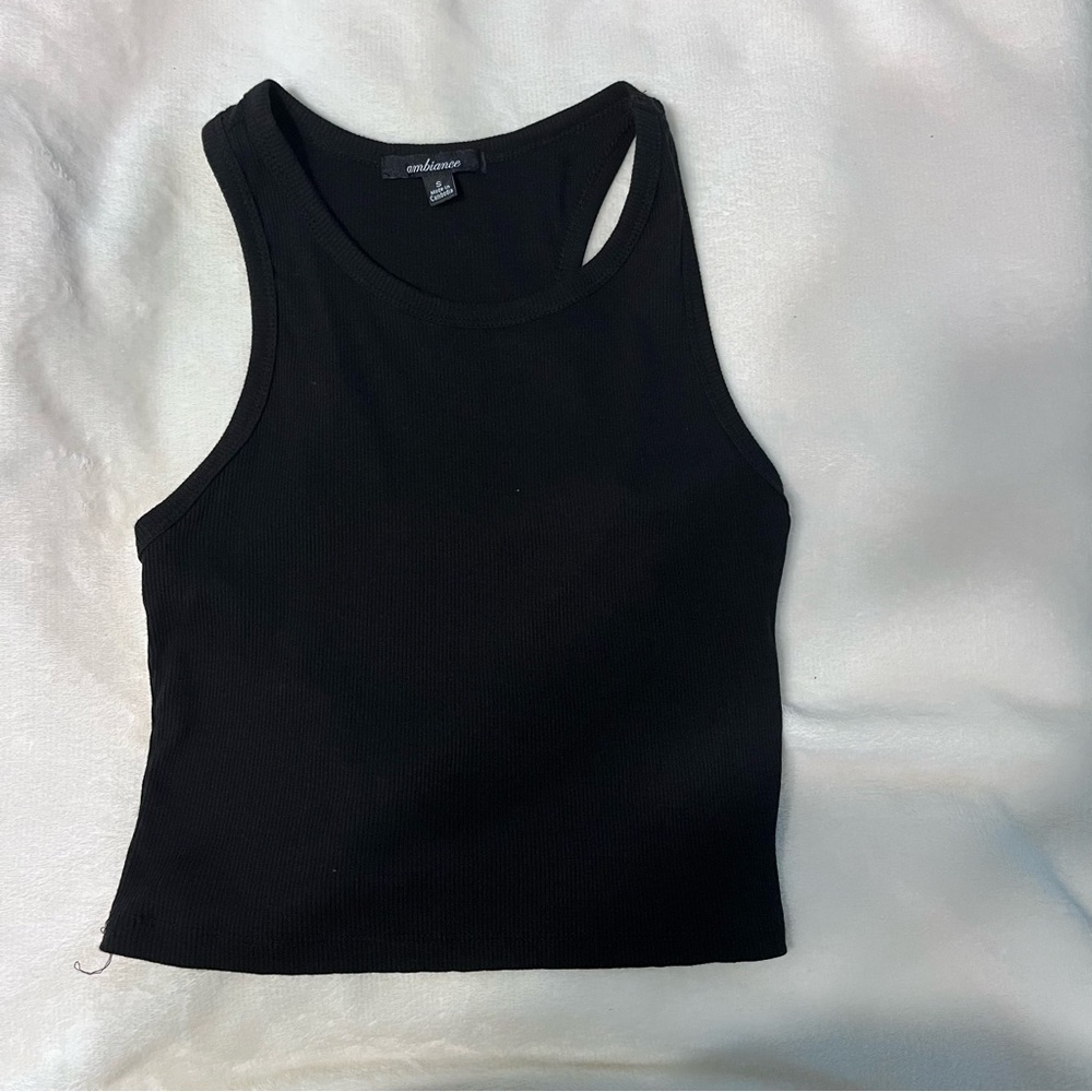 Black crop top